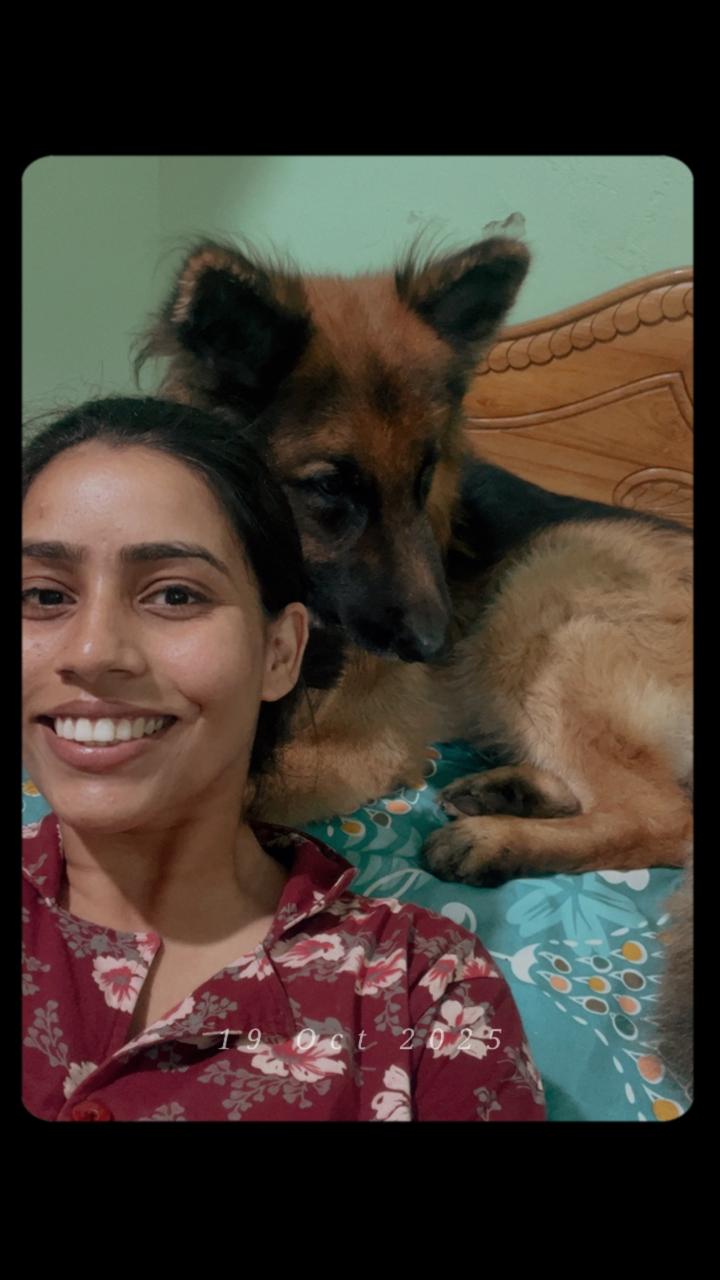 Dr. Sonal Dixit with Bruno